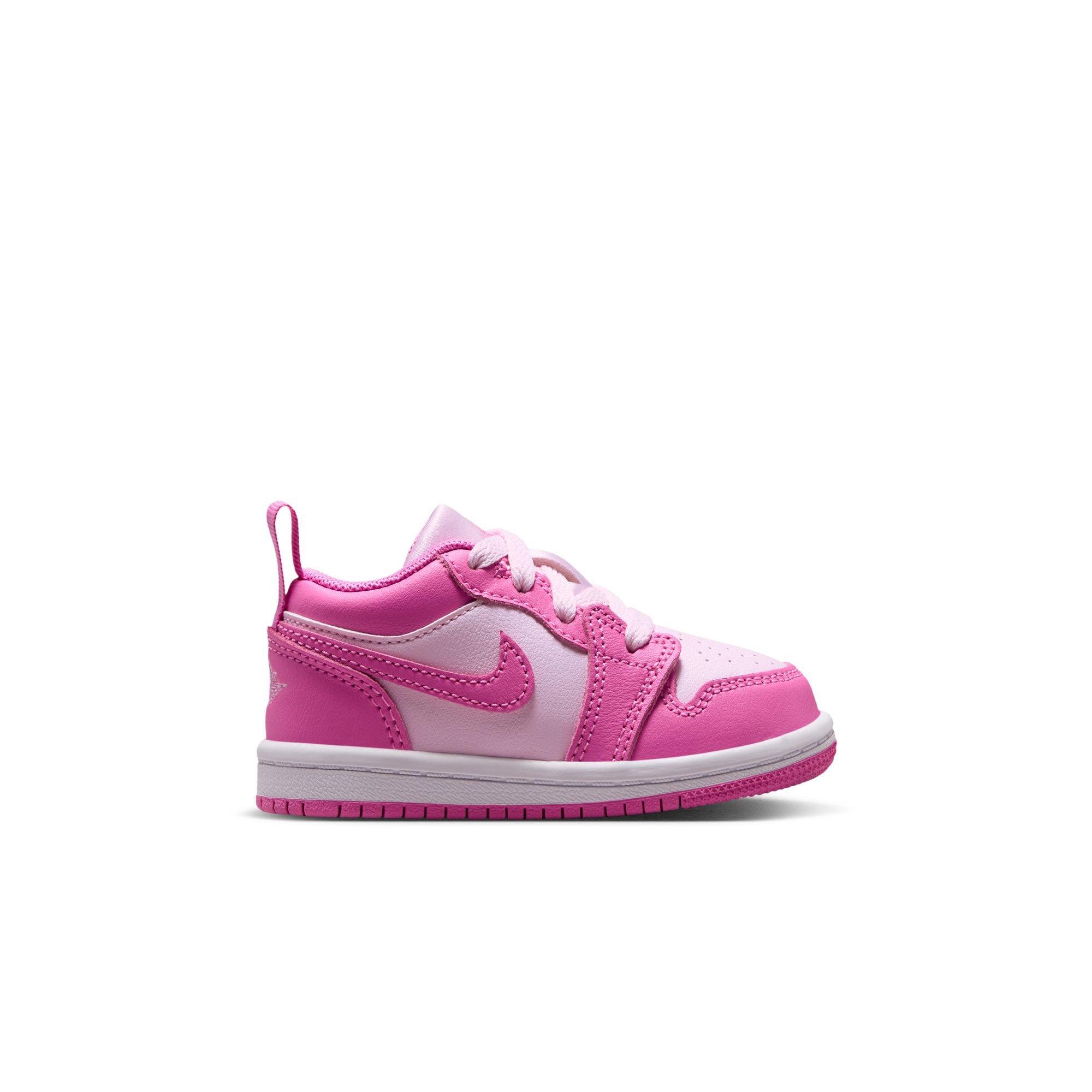 Jordan 1 Low "China Rose/Pink Foam/White" Toddler Girls' Shoe - PINK